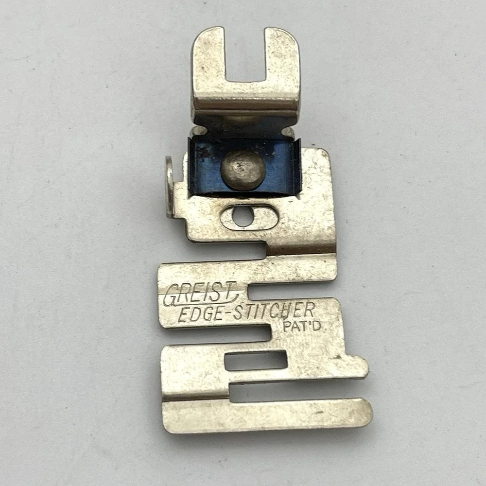 Vintage Greist Sewing Machine Attachments Presser Foot Lot Hemmer Binder Edge